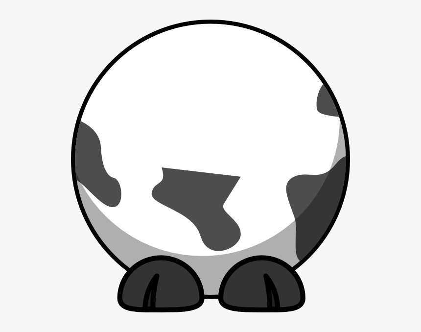 Cow Body Only Clip Art - Cartoon Cow Transparent Background, HD Png Download