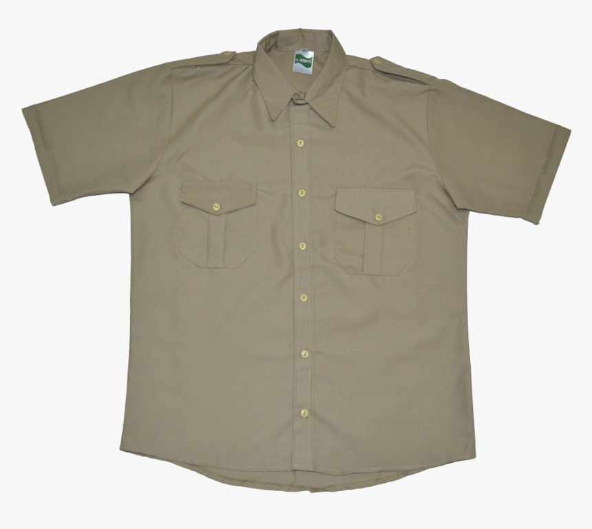 Camisa Kaki Manga Corta, HD Png Download