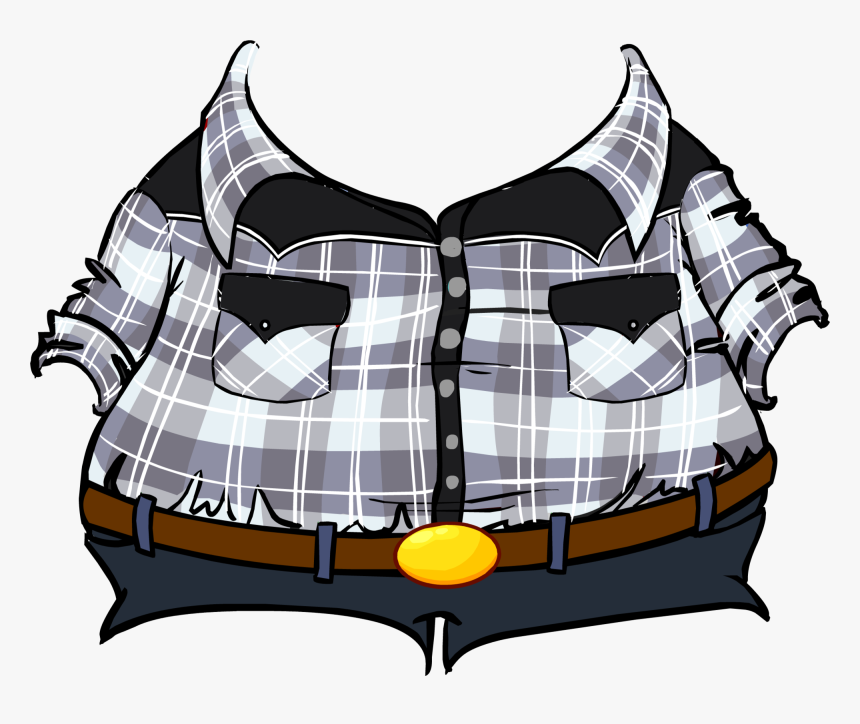 G Billy Plaid Shirt And Jeans - Checkered Shirt Clipart Png, Transparent Png