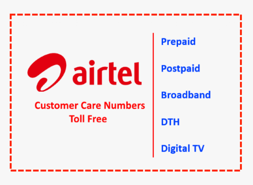 Helpline Number Of Airtel, HD Png Download