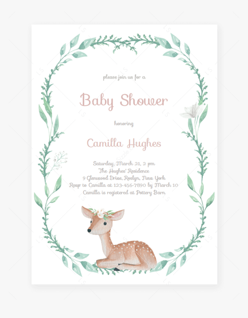 Transparent Baby Deer Png - Woodland, Png Download