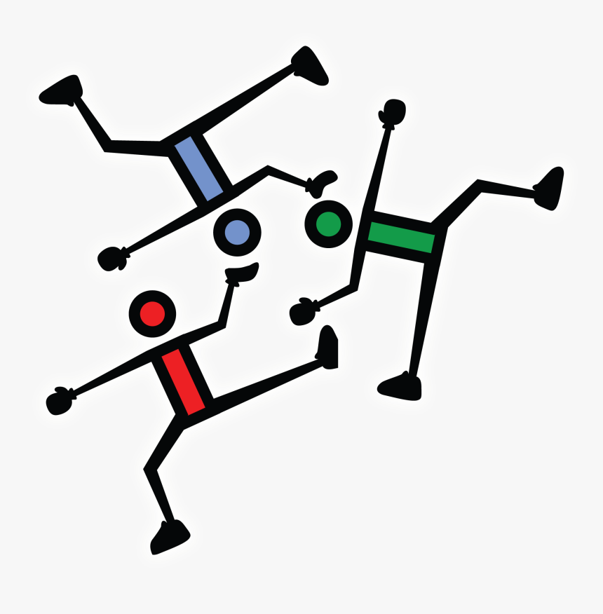 Clip Art Birthday Stick Figures - 3 Stick Figure Boys, HD Png Download