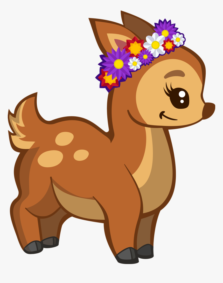 Deer Clipart Female Deer - Dear Animal Pic Cartoon, HD Png Download