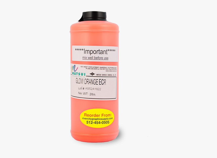 Matsui Glow Orange Ecr Pigment - Bottle, HD Png Download