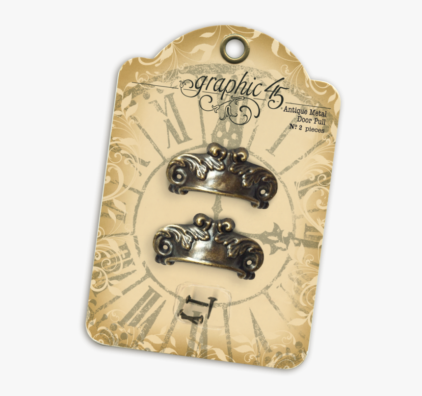Antique Brass Door Pulls - Graphic 45 Antique Metal Door Pull, HD Png Download