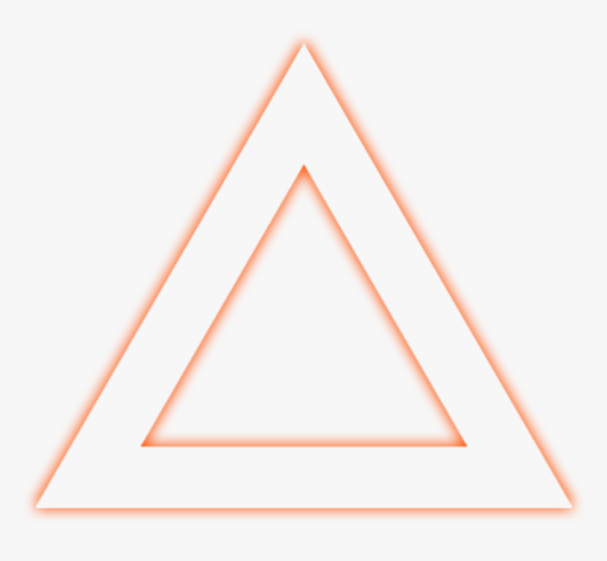 🔽🔻🔽
#ftestickers #triangle #transparent #glow #neon - Neon Triangle Png Orange, Png Download