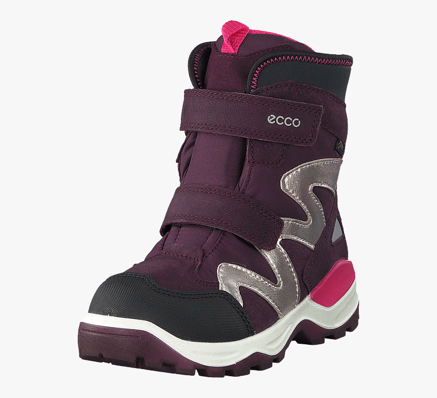Snow Mountain Black/mauve - Snow Boot, HD Png Download