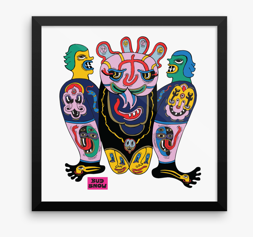 Bud Snow X Framed Mountain Digital Print - Illustration, HD Png Download