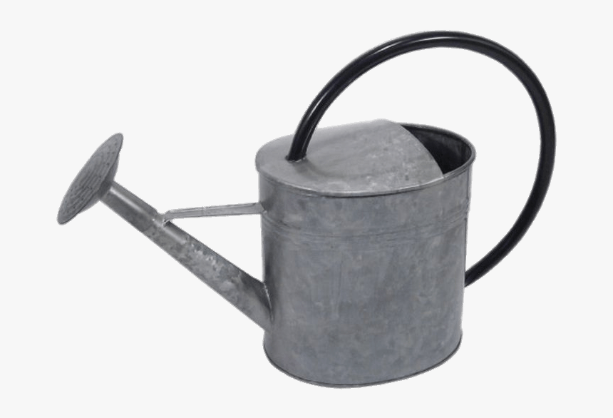 Galvanised Watering Can - Black Watering Can Clipart, HD Png Download