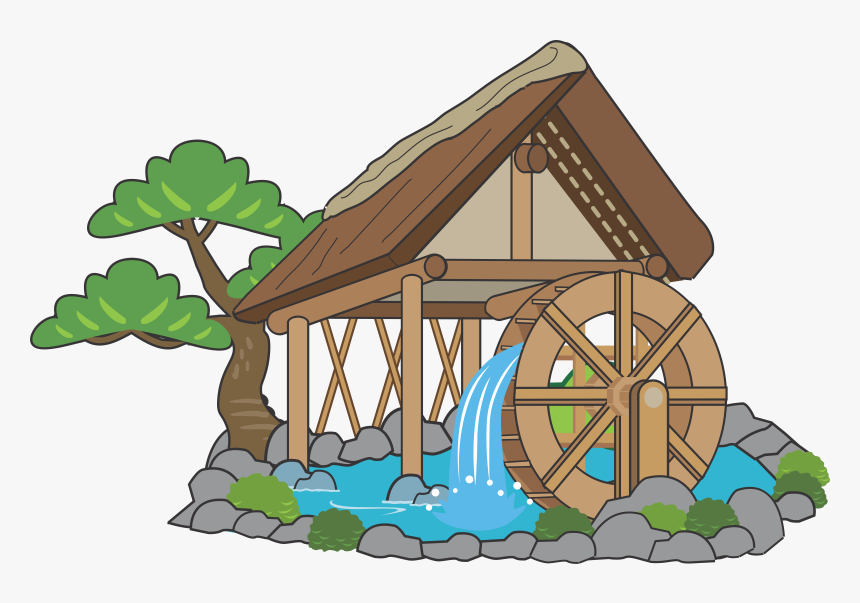 Clipart - Waterwheel Png, Transparent Png
