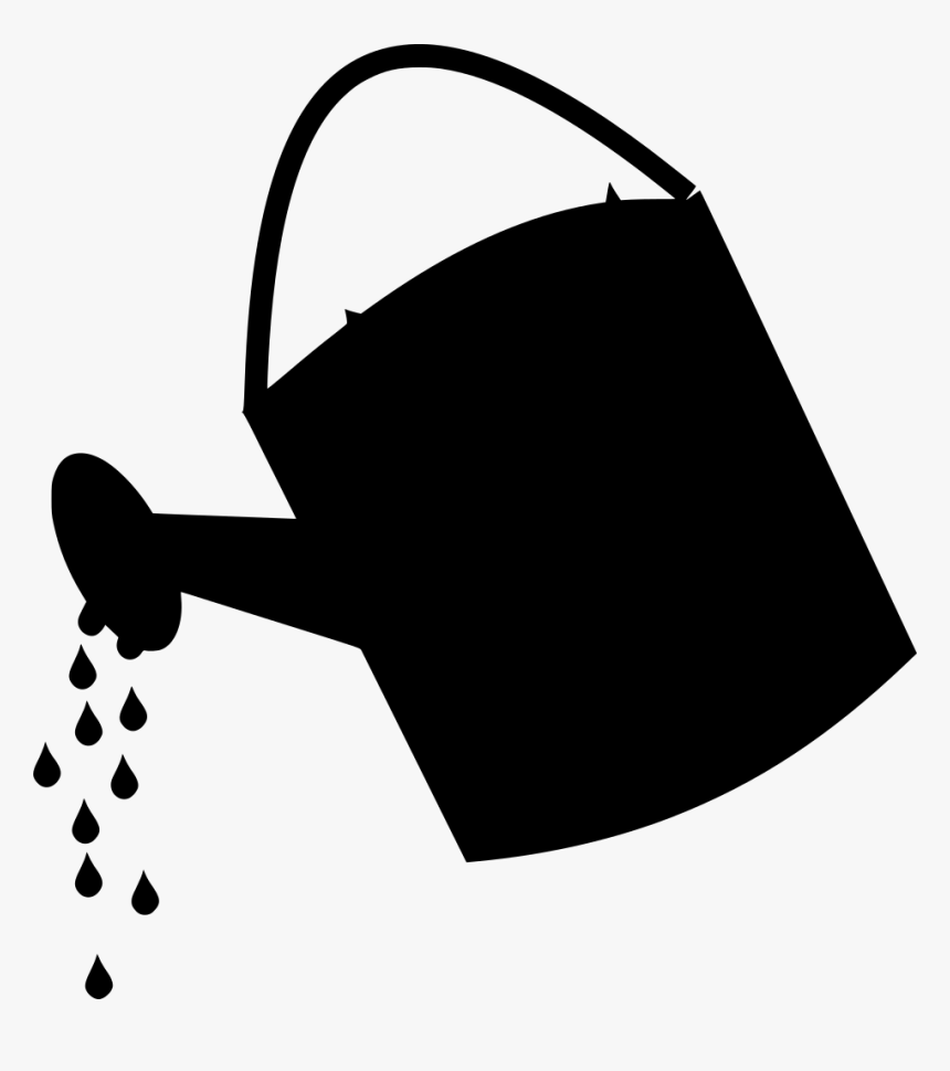 Transparent Watering Can Png - Watering Can Png Silhouette, Png Download