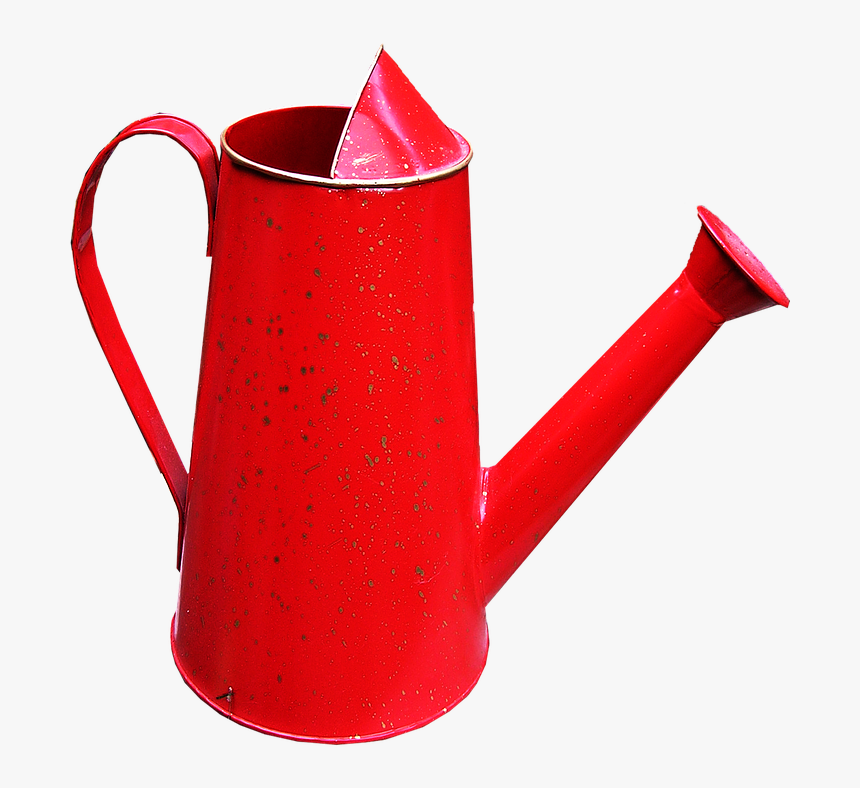 Watering Can, Red, Garden - Watering Can, HD Png Download