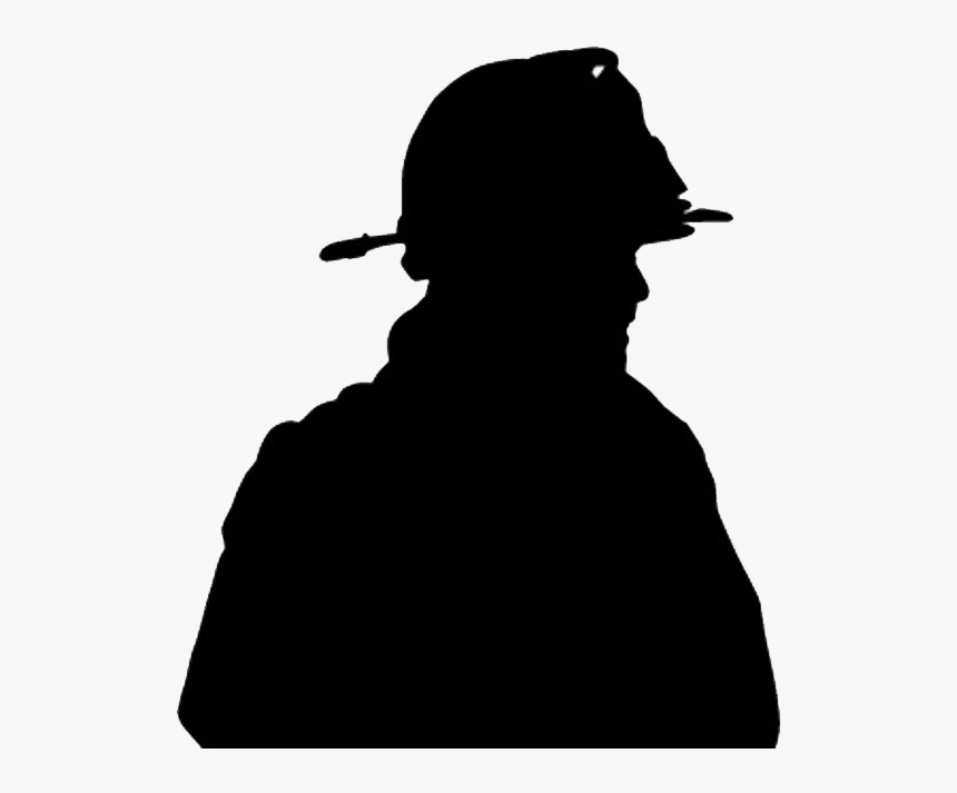 University Of California, Davis Fire Department Silhouette - Firefighter Silhouette, HD Png Download