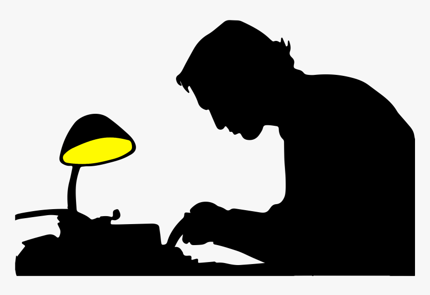 A Sure-fire Cure For Writer S Block - Writer Silhouette, HD Png Download