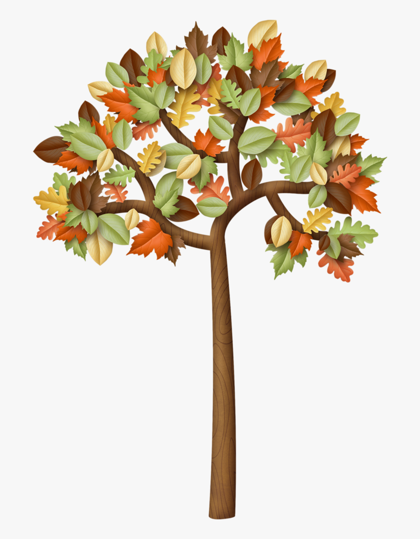 Фотки Primitive Labels, Tree Clipart, Autumn Trees, - Fall Trees Clipart, HD Png Download