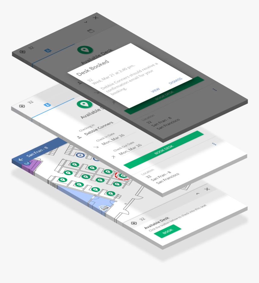 Desk Booking Stack - Label, HD Png Download