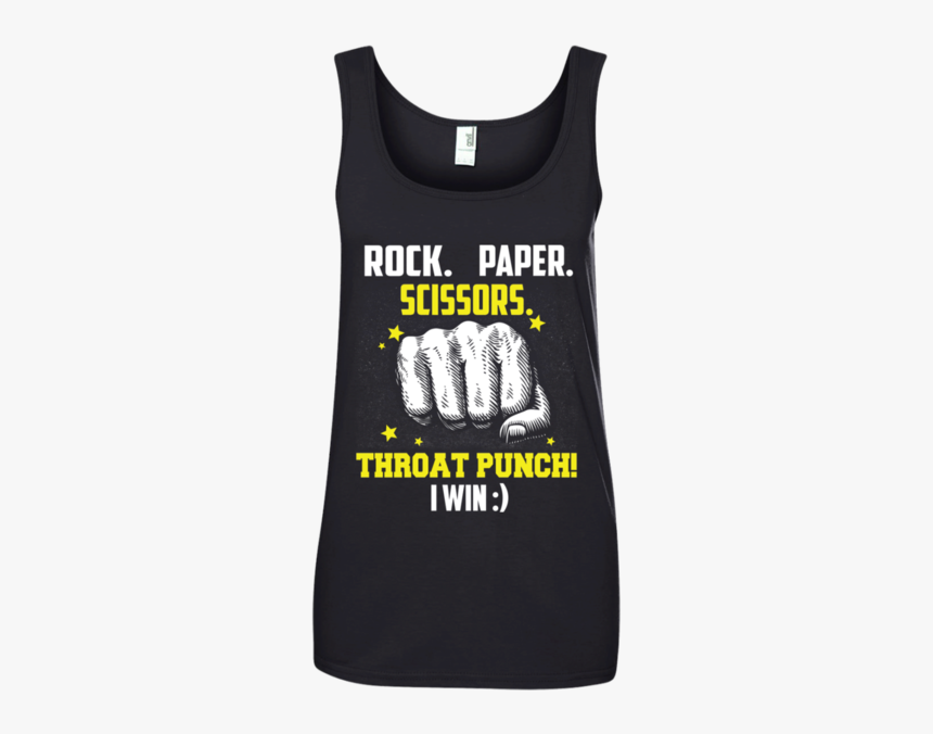 Rock Paper Scissors Throat Punch I Win - Girl Her Dog And Her Mini, HD Png Download