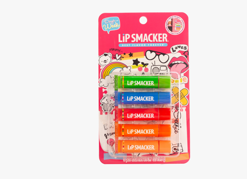 Days Of The Week Lip Balm Set - Lip Smacker Days Of The Week, HD Png Download