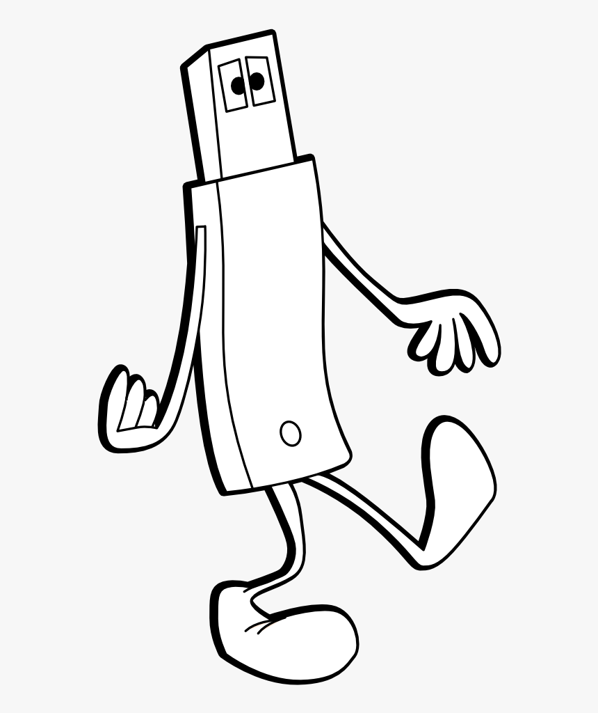 Transparent Zipline Clipart - Usb Cartoon Png, Png Download