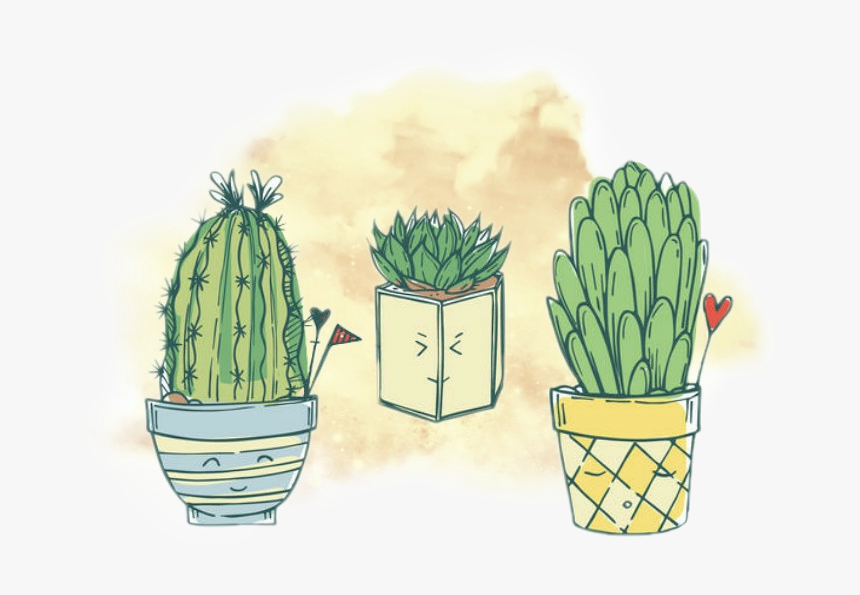 Cute As A Cactus 🌵 - Flowerpot, HD Png Download