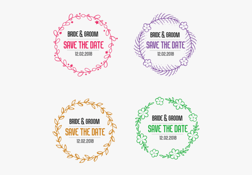 Typography Vector Wedding - Bride To Be Floral Wreath Png, Transparent Png