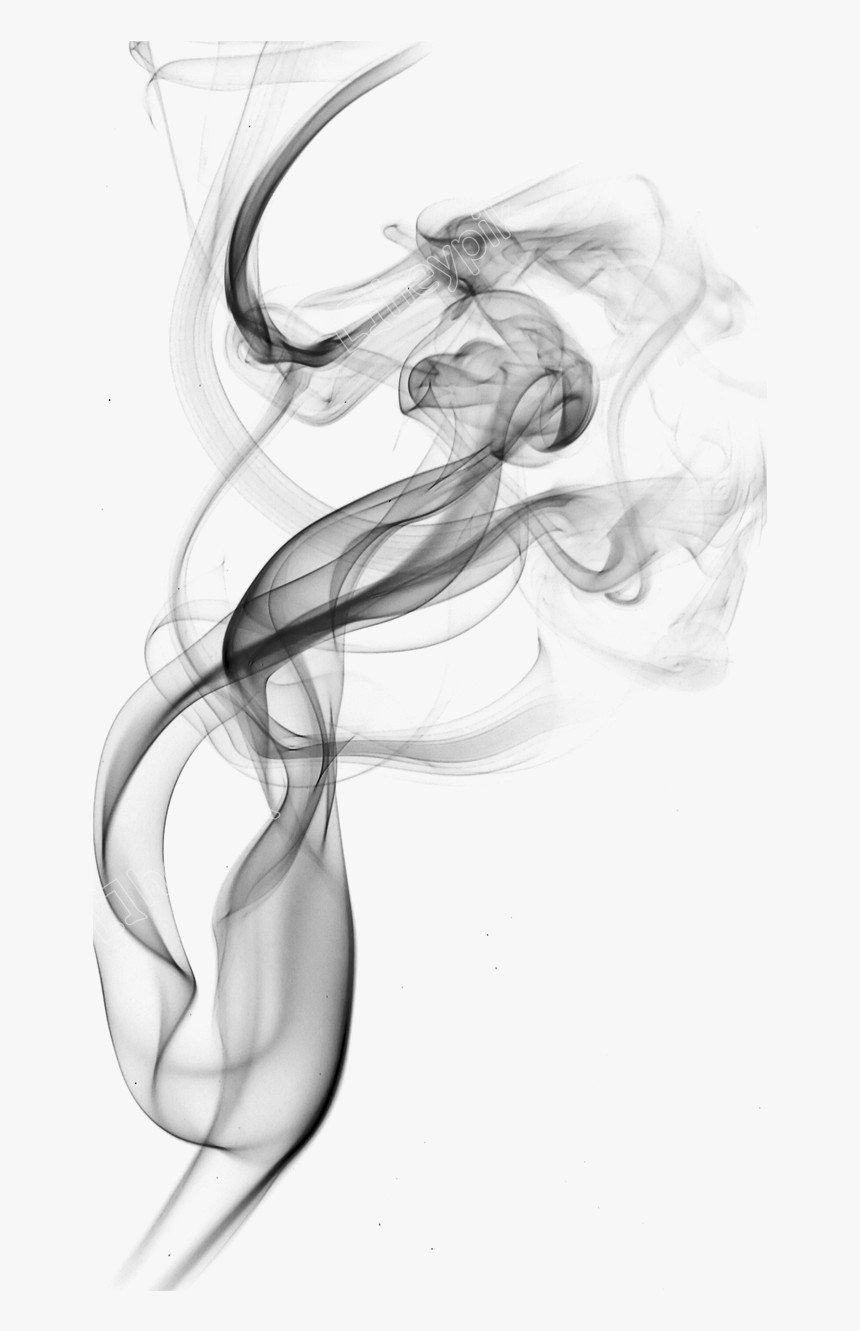 Smoke Illustration Png - Black And White Smoke Png, Transparent Png