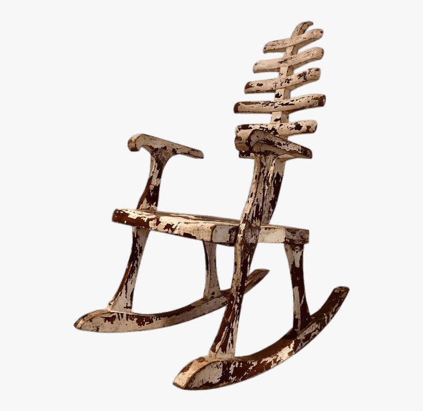 Rocking Chair With Ribcage Back - Rib Cage Chair, HD Png Download