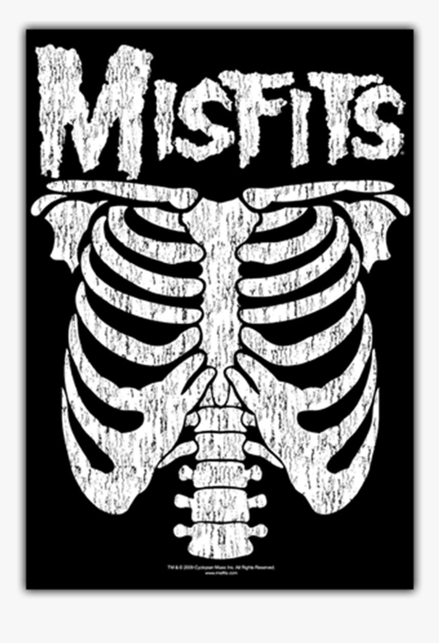 Img - Misfits Rib Cage Shirt, HD Png Download