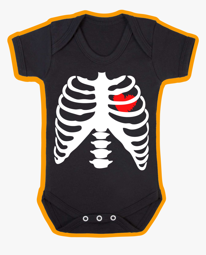 Rib Cage Baby Vest 2477 1 P - Skeleton Candy Rib Cage, HD Png Download