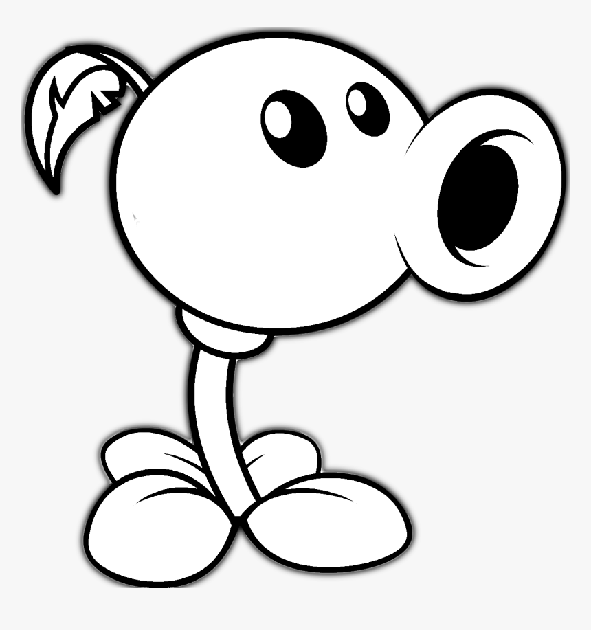How To Draw Peashooter From Plants Vs Plants Vs Zombies Para Colorear 