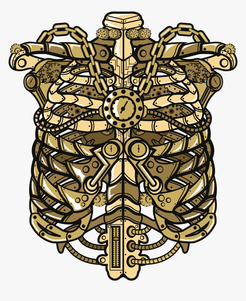 Steampunk Rib Cage, HD Png Download
