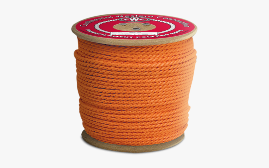 3 Strand Polypropylene Rope 3/8 In - Pvc 1 Dia Corrugated Polyethylene Orange With 1 4 Pull, HD Png Download