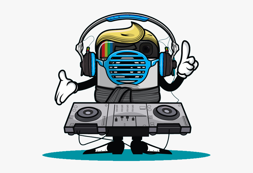 Headphone Clipart Dj Turntable - Dj Cartoon Png, Transparent Png