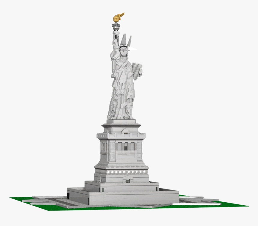 Custom Lego Building Statue Of Liberty Statue - Lego Statue Of Liberty Png, Transparent Png