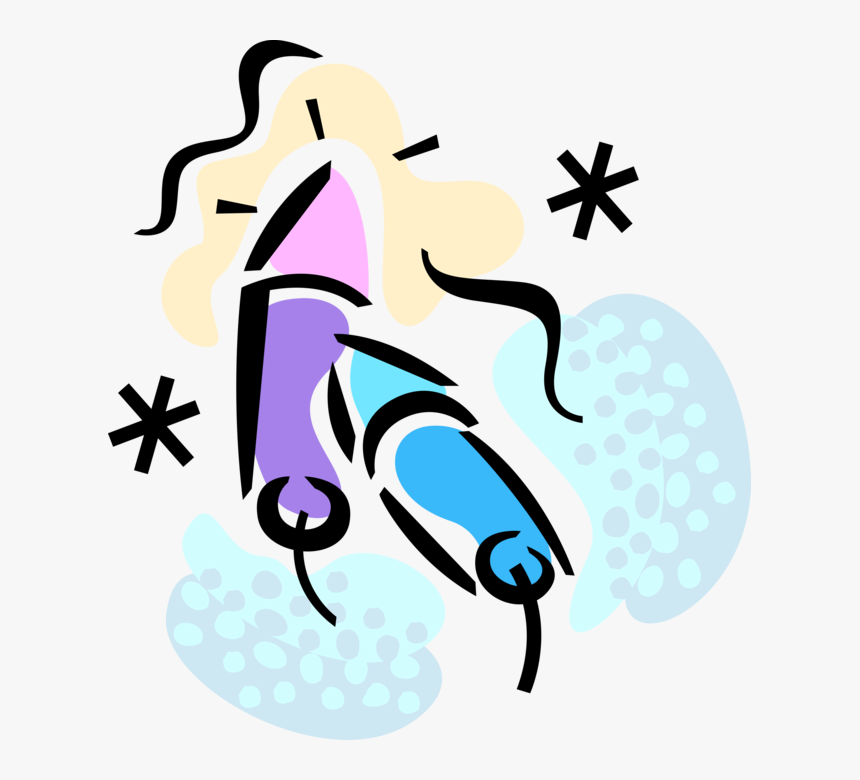 Vector Illustration Of Fireworks Firecrackers Low Explosive - Illustration, HD Png Download