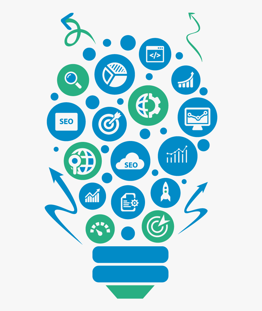 Digital Marketing Light Bulb, HD Png Download