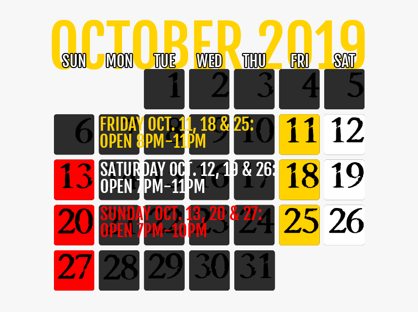 Dates & Hours Of Operation - Graphics, HD Png Download