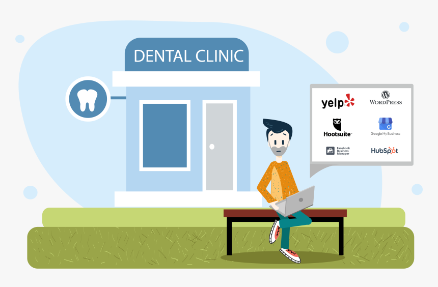 Dentist Internet Marketing - Cartoon, HD Png Download