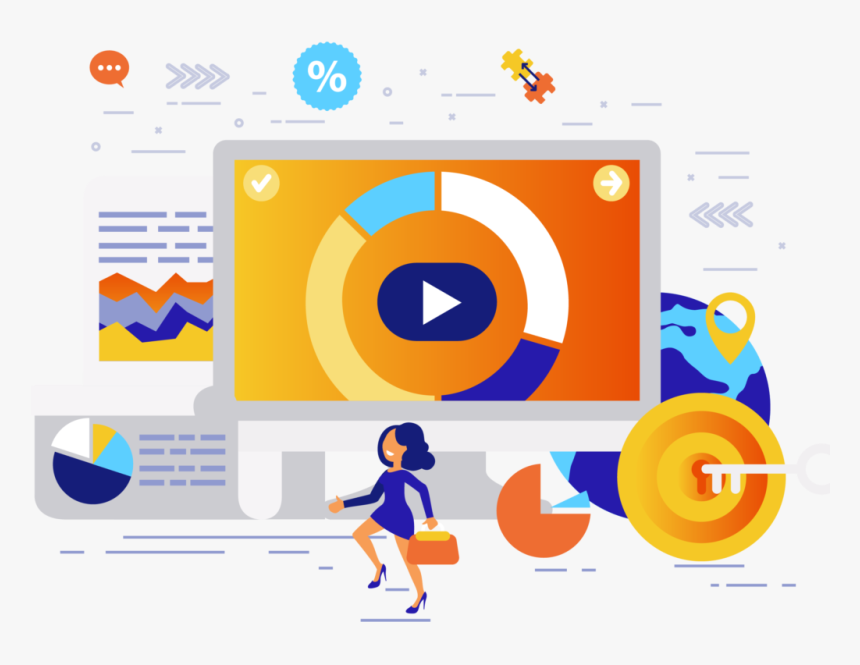 Dm - Digital Marketing Flat Design Banner, HD Png Download