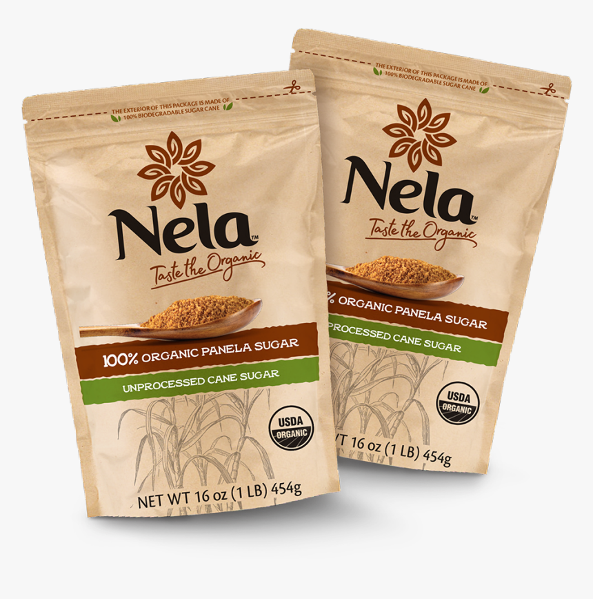 2 Pack Of 1lb Bags Of Nela Panela Sugar - White Coffee, HD Png Download