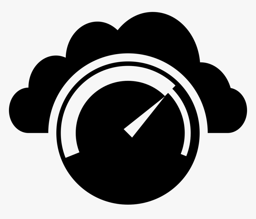 Speedometer In Front Of A Cloud Silhouette - Silhueta Velocimetro, HD Png Download