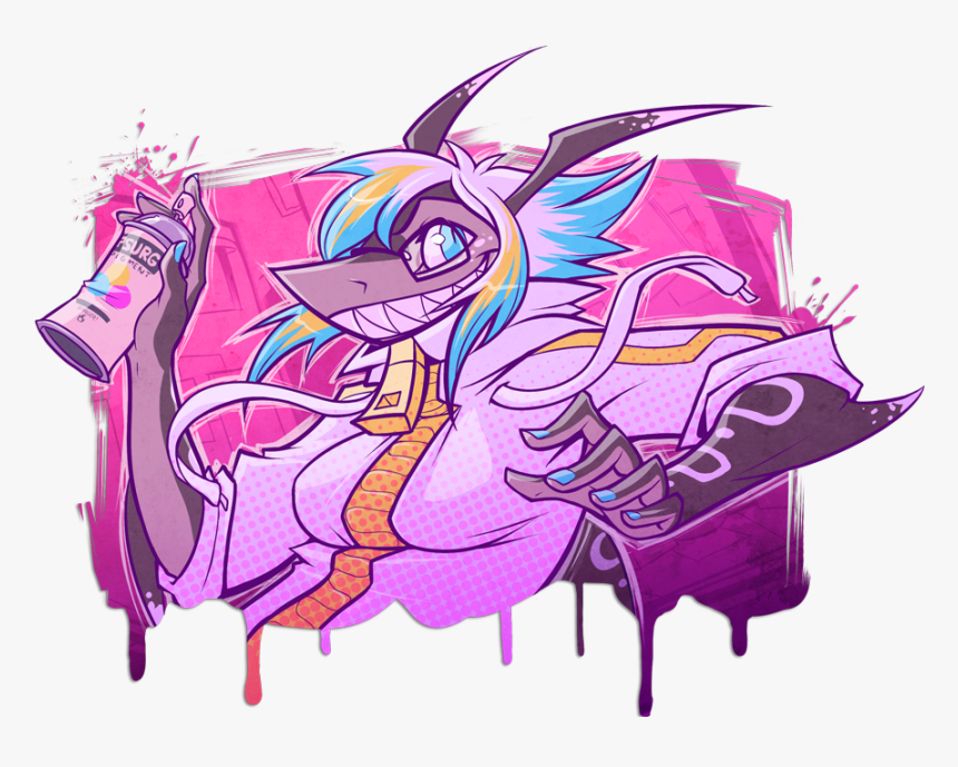 Street Art Graffiti Hip Hop Wall Urbannation Gangsta - Lapfox Mayhem And Mischief, HD Png Download