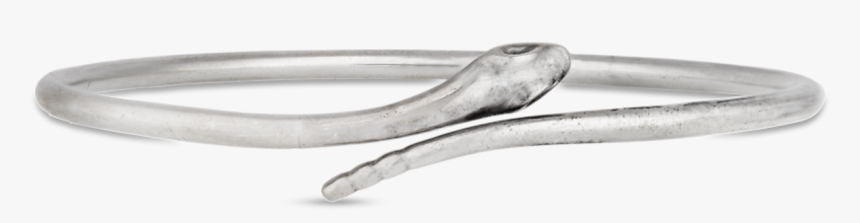 Silver Snake Bangle Bracelet - Silver Snake Bangle, HD Png Download