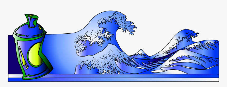 Waves Graffiti Png, Transparent Png