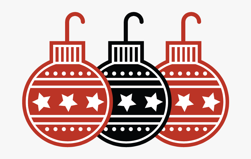 Bolas De Navidad Rojas Y Negra,, HD Png Download