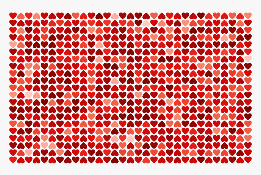 Prismatic Alternating Hearts Pattern Background 3 No - Pattern Hearts, HD Png Download