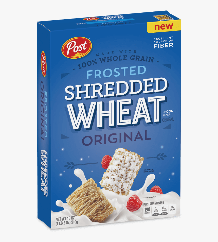 Cereal Box Png - Frosted Shredded Wheat Cereal, Transparent Png