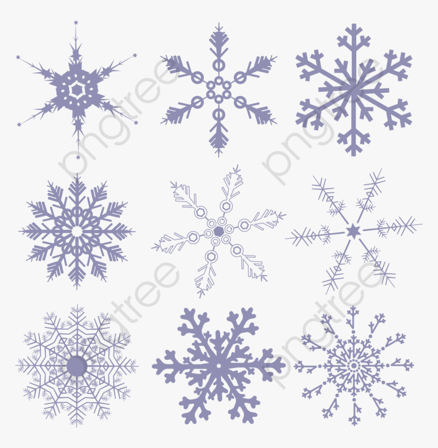 Copos De Nieve Clipart - Flores Dibujo Simple, HD Png Download