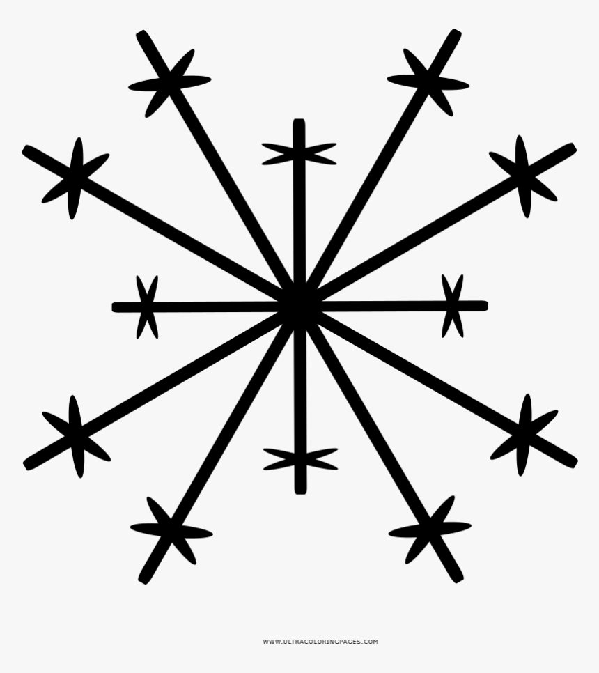 Copo De Nieve Página Para Colorear - Đếm Hình Tam Giác, HD Png Download