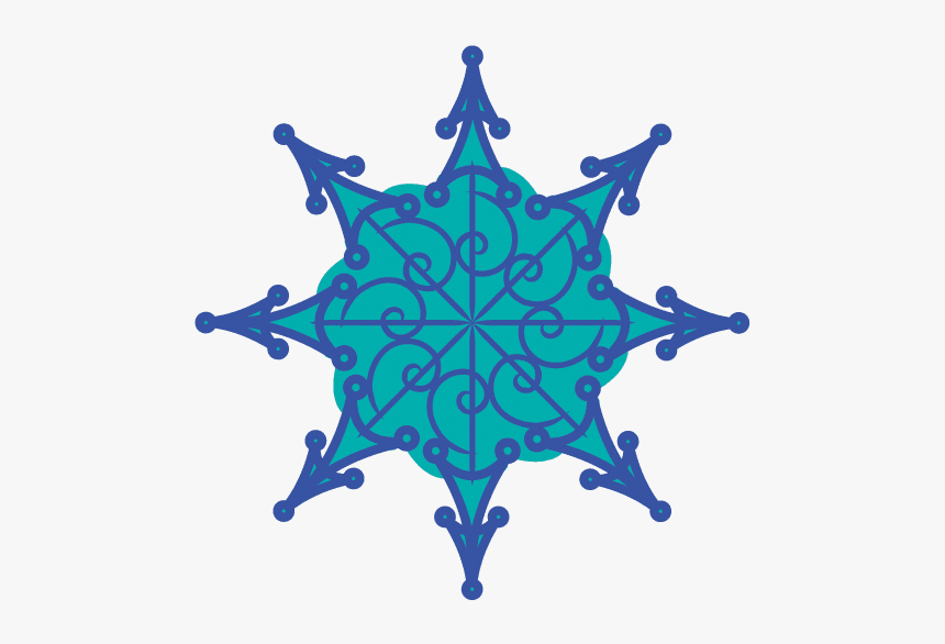 Copos De Nieve Tipo Mandalas - Circle, HD Png Download